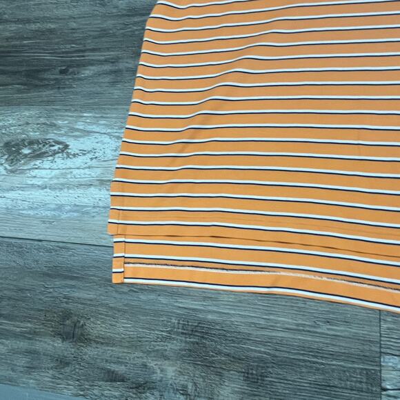 Polo Ralph Lauren Striped Peach Blue Mens L Pima Soft Touch Mini Pony Polo Shirt - Picture 10 of 10